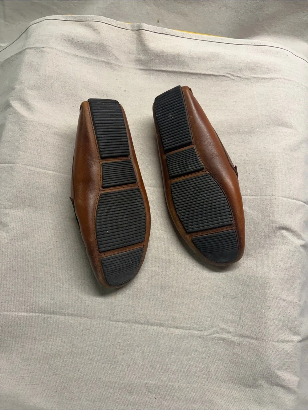 Mercanti Fiorentini Woven Leather Penny Loafers in Brown